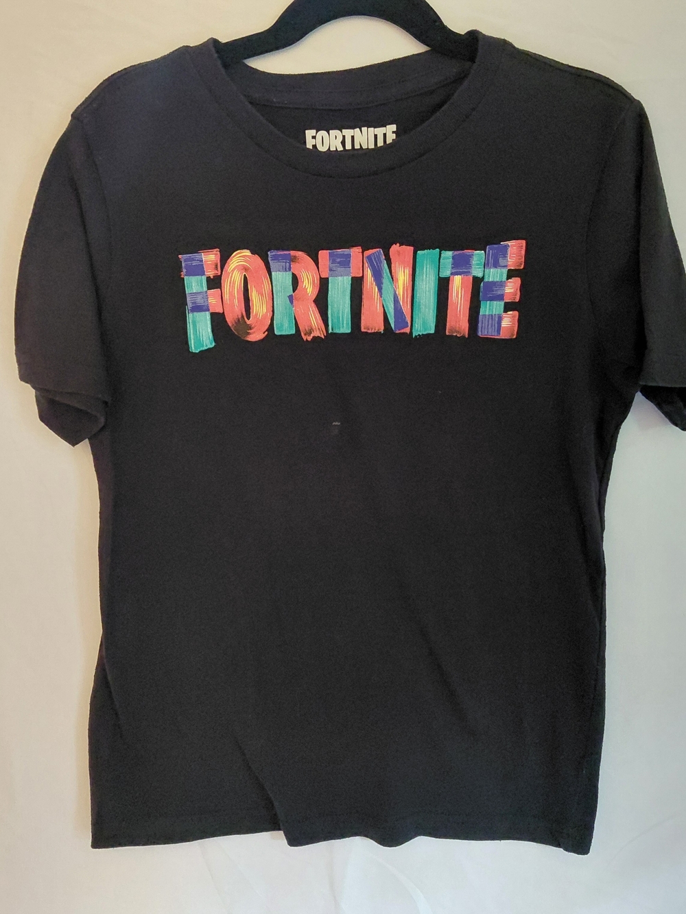MAD Engine Fortnite Black Tee with Multicolor Logo #2217
